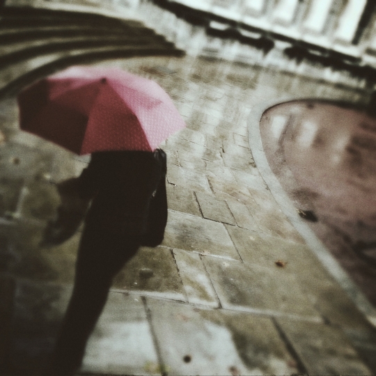 Another red umbrella