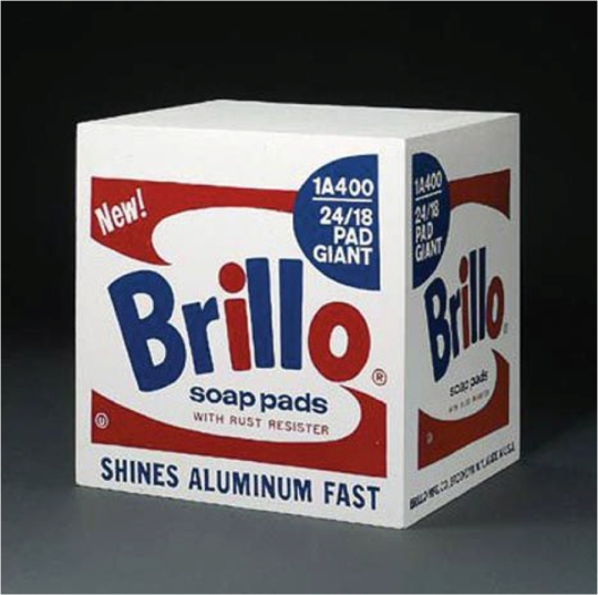 Andy Warhol, A brillo box from the Moderna Museet http://www.theartnewspaper.com/articles/Warhol+Brillo+boxes+downgraded+to+%E2%80%9Ccopies%E2%80%9D/21573 