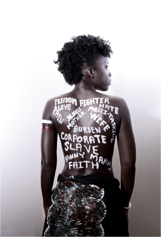 Delphine Fawundu What Do They Call Me? My Name is Aunt Sarah, 2010 http://www.adawkinsgallery.com/black/0002.html 